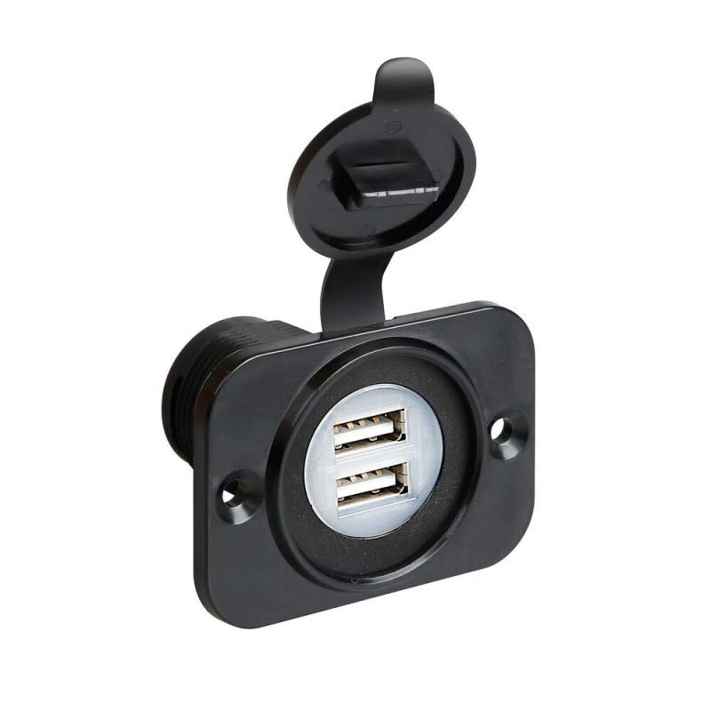 Lampa USB-Anschluss mit Schutzkappe, zweifach 12/24 V von Lampa
