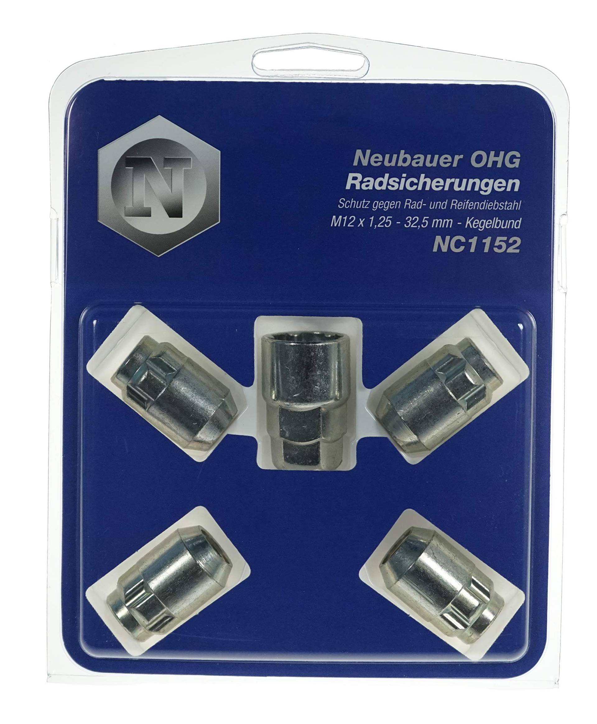 NC1152 Raddiebstahlsicherungsmuttern M12x1.25, Kegelsitz, Gesamtlänge 32,5mm, Schlüsselweite 19mm / 21mm NC1152 Raddiebstahlsicherungsmuttern M12x1.25, Kegelsitz, Gesamtlänge 32,5mm, Schlüsselweite 19mm / 21mm von Lampa