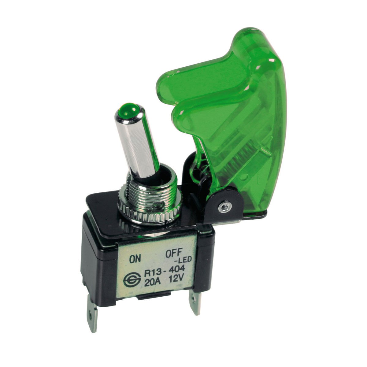 Pilot LA_45563 Ein-/ Ausschalter, Missile-Style mit grüner LED, 12V, 20A Pilot LA_45563 Ein-/ Ausschalter, Missile-Style mit grüner LED, 12V, 20A von Lampa