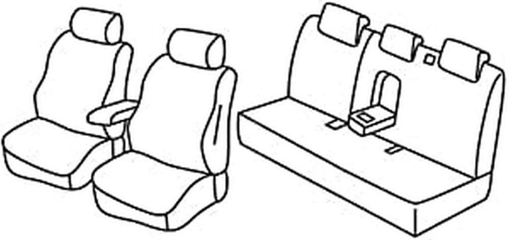 Set Sitzbezüge Superior - Beige - kompatibel für Ford Edge (09/18>03/21) von Lampa
