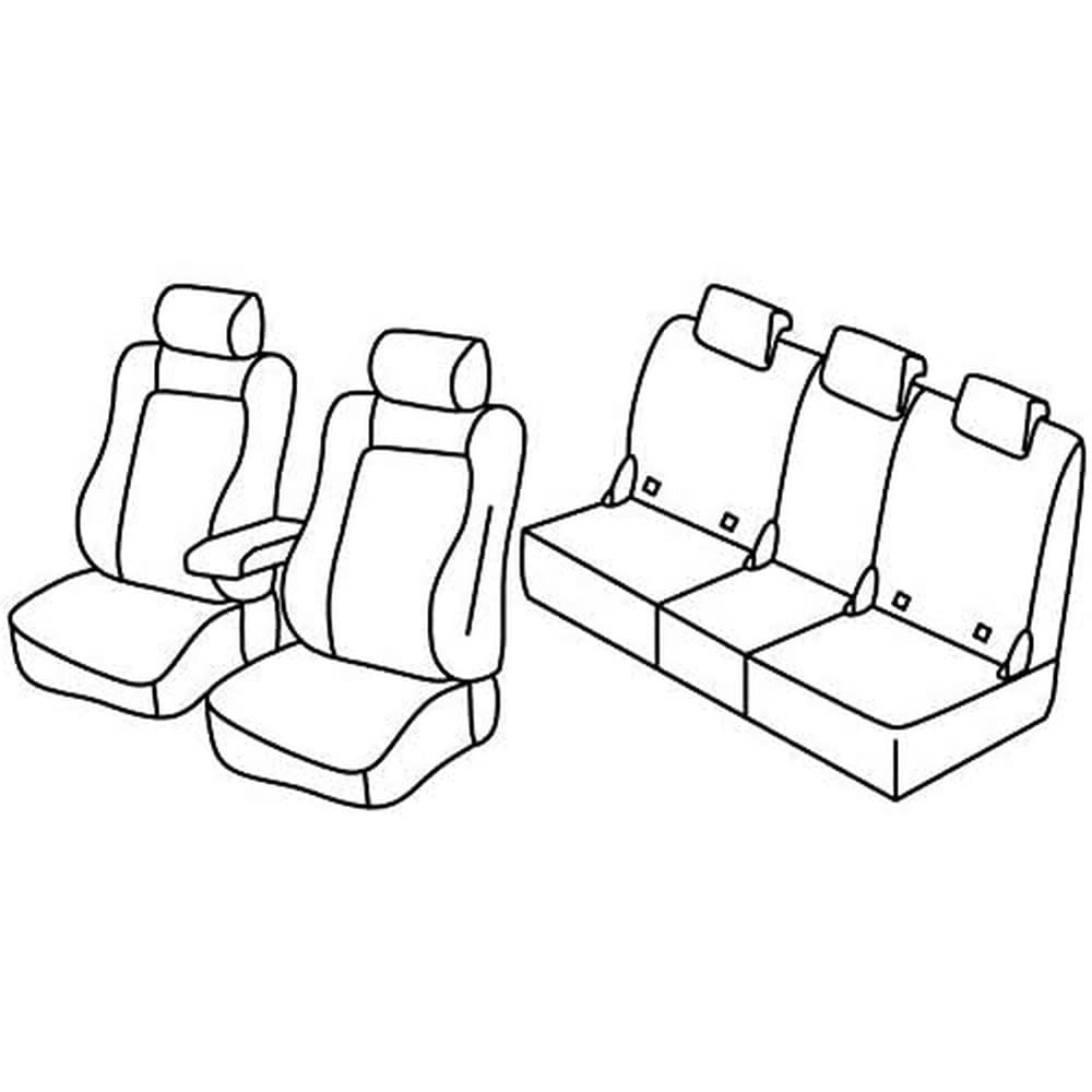 Set Sitzbezüge Superior - Nocciola - kompatibel für Skoda Karoq (12/17>) von Lampa