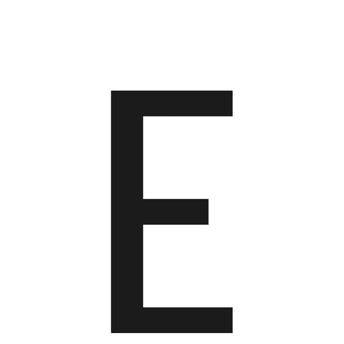 Spell-It, Selbstklebende Buchstaben und Zahlen 60x30 mm - E von Lampa