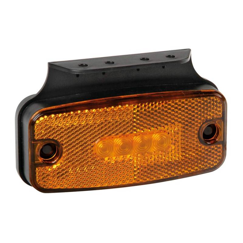 Umrissleuchte mit Rückstrahler und Bügel, 10/30V - 4 LED - Orange von Lampa