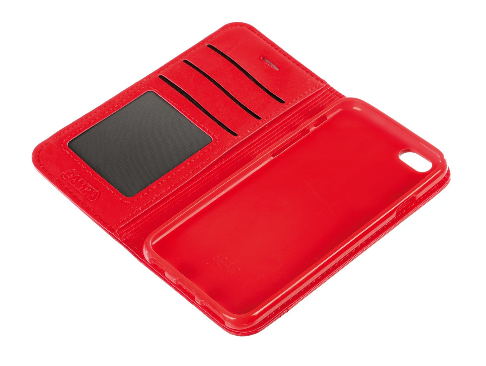 Wallet Folio Case, Cover A Libro - Apple iPhone 6 / 6s - Rosso von Lampa