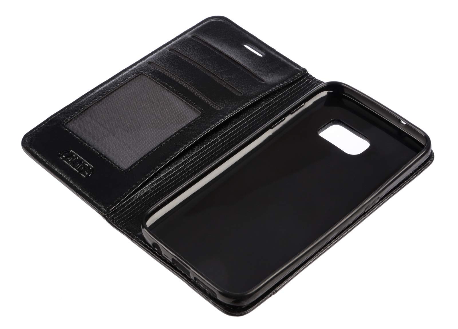 Wallet Folio Case, Cover A Libro - Samsung Galaxy S7 - Nero von Lampa