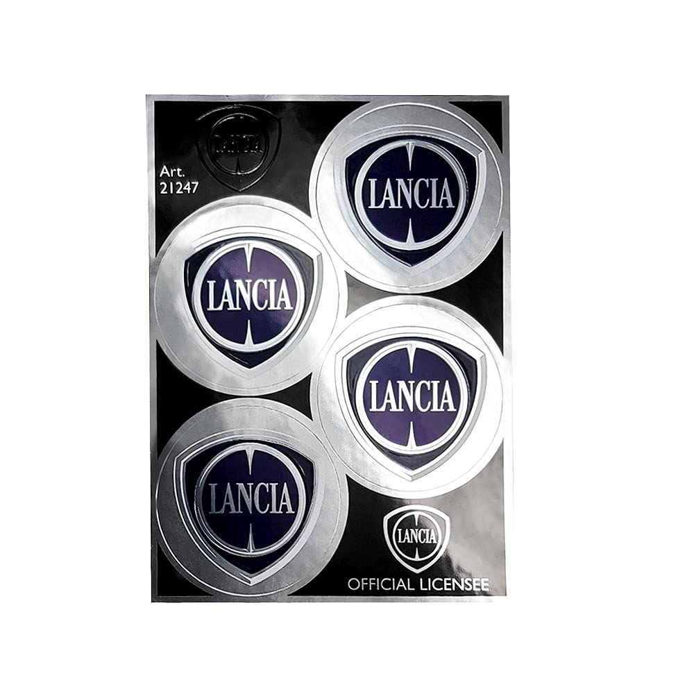 Lancia 21247 Radabdeckungen Aufkleber Offiziellen 4 Logos 48 mm Lancia 21247 Radabdeckungen Aufkleber Offiziellen 4 Logos 48 mm von Lancia