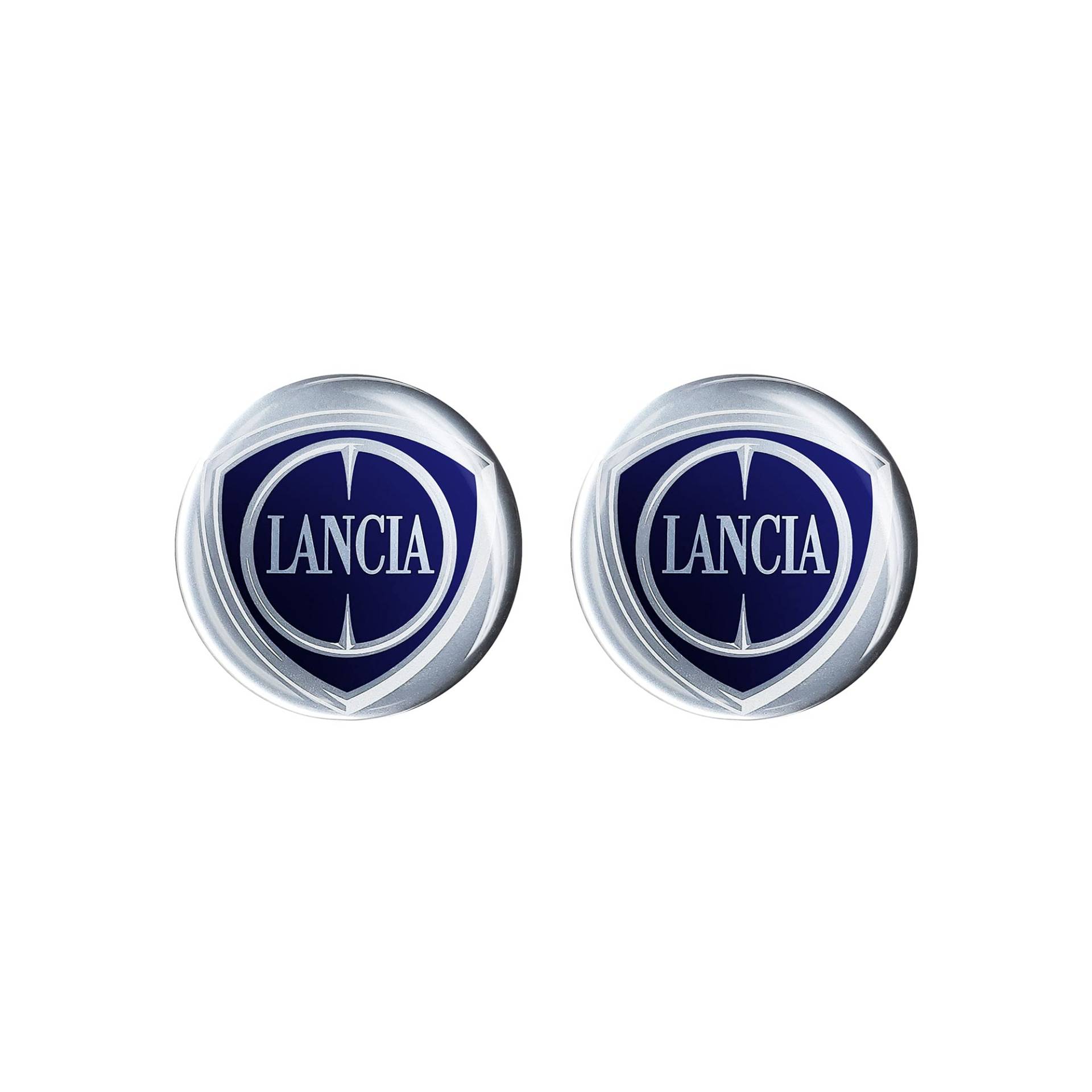 Lancia 21255 Aufkleber 3D Offiziellen Logo 12 mm, 2 Aufkleber von Lancia