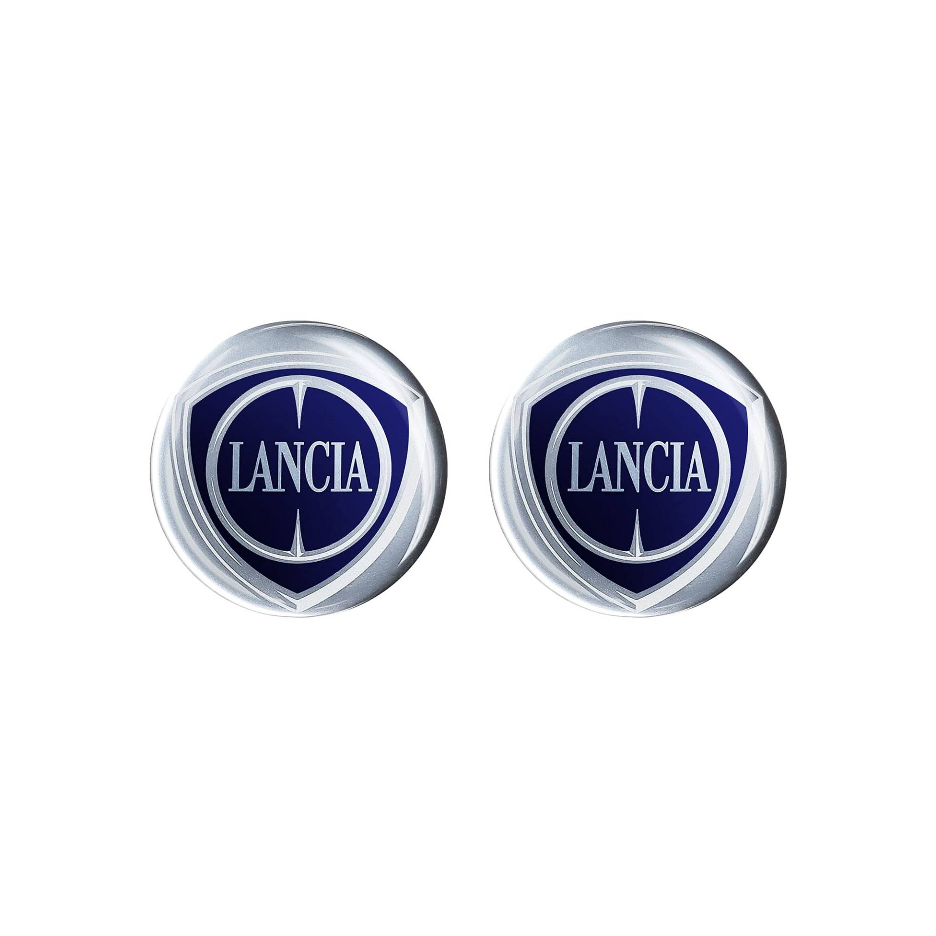 Lancia 21255 Aufkleber 3D Offiziellen Logo 12 mm, 2 Aufkleber Lancia 21255 Aufkleber 3D Offiziellen Logo 12 mm, 2 Aufkleber von Lancia