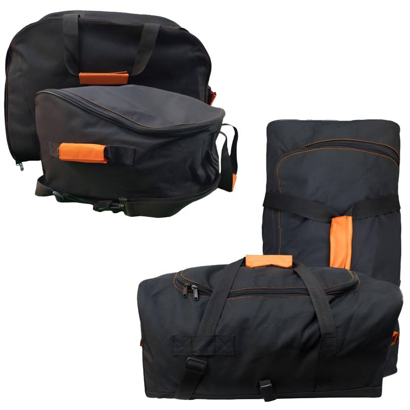 LANCO Automotive Dachbox Taschen Set (Extrem Robustes Material, Tragegriffe zum einfachen Be- und Entladen, Leichtgängige Reißverschlüsse, klick-Befestigung, Verwendbar als Rucksack & Reisetasche) von Lanco Automotive