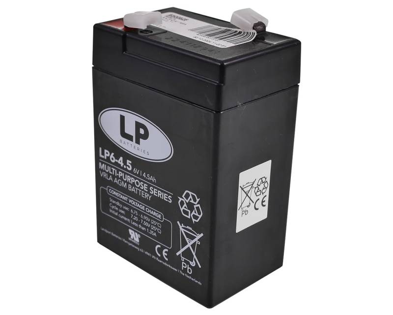 LANDPORT Batterie 4,5Ah 6V NSA LP6-4.5 70x47x100mm GEL AGM Akku USV ersetzt LC-R064R5P kompatibel für Gefahrenmeldeanlagen, USV-Anlagen, Solar von Landport LP Batteries