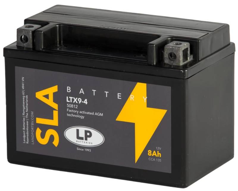 Landport Gel Roller- u. Motorradbatterie GTX9-4 (YTX9-BS Gel) DIN 50812 von Landport