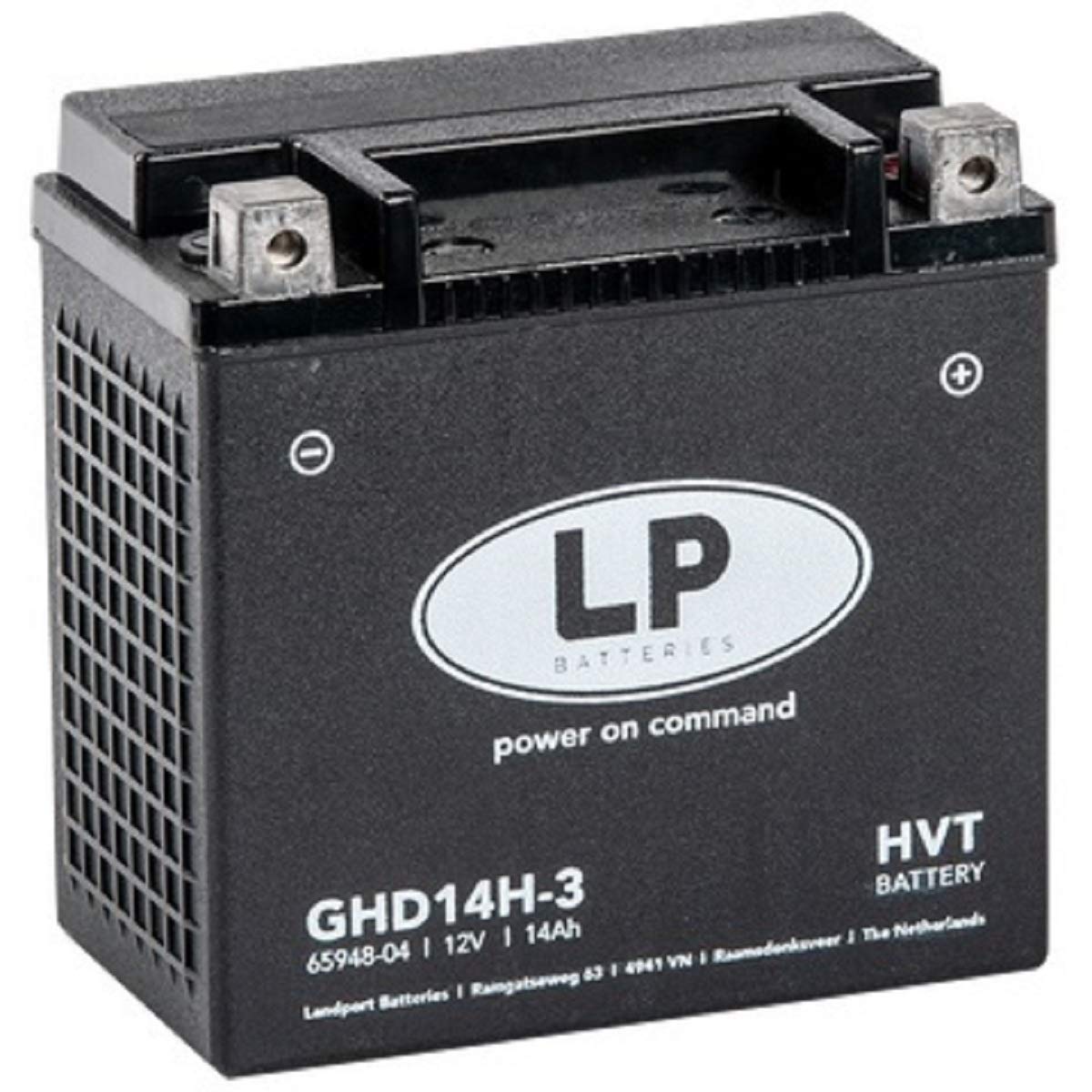 Landport Motorradbatterie Gel GHD14H-3 (YHD14HL-BS) 12v 14ah CCA 220A von Landport