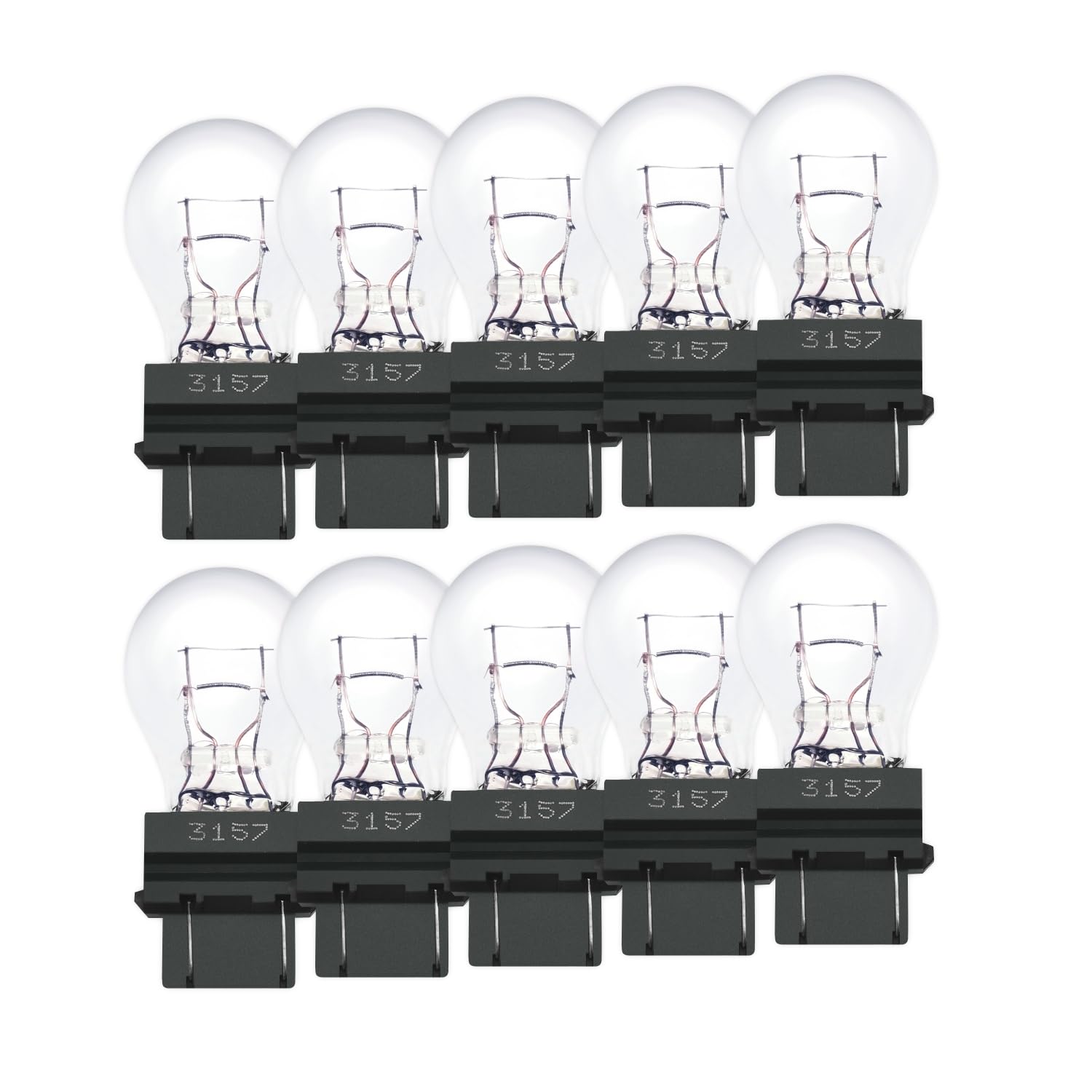 Lanuovx 10 Stück 12V 27/7W W2.5x16q Auto Lampen Birnen 3157 27/7W 12V Ersatz für Bremslicht, Rücklicht, Blinker, für Auto, SUV, Lkw Lanuovx 10 Stück 12V 27/7W W2.5x16q Auto Lampen Birnen 3157 27/7W 12V Ersatz für Bremslicht, Rücklicht, Blinker, für Auto, SUV, Lkw von Lanuovx
