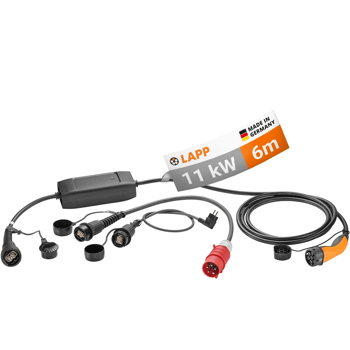 Lapp Mobility Typ 2 Ladestation Universal / 11 kW/Basic / 16A / 3-Phasig/zum Laden von Hybrid- und Elektroautos/Mode 2/6 m Lapp Mobility Typ 2 Ladestation Universal / 11 kW/Basic / 16A / 3-Phasig/zum Laden von Hybrid- und Elektroautos/Mode 2/6 m von LAPP MOBILITY