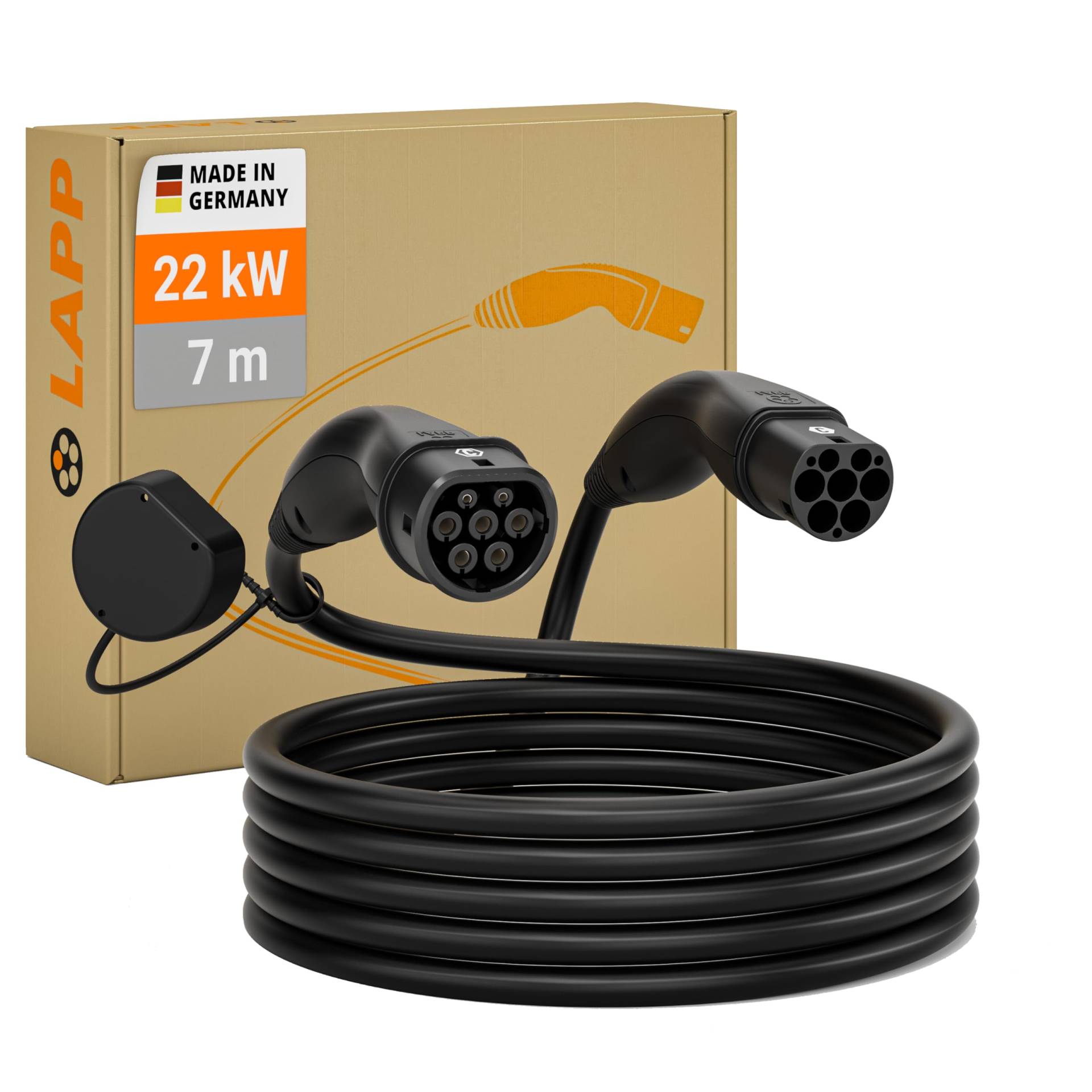 Lapp Mobility Ladekabel Typ 2, Mode 3, 32 A, 3-phasig, bis zu 22 kW, 7 m, schwarz - 61784 Lapp Mobility Ladekabel Typ 2, Mode 3, 32 A, 3-phasig, bis zu 22 kW, 7 m, schwarz - 61784 von LAPP MOBILITY