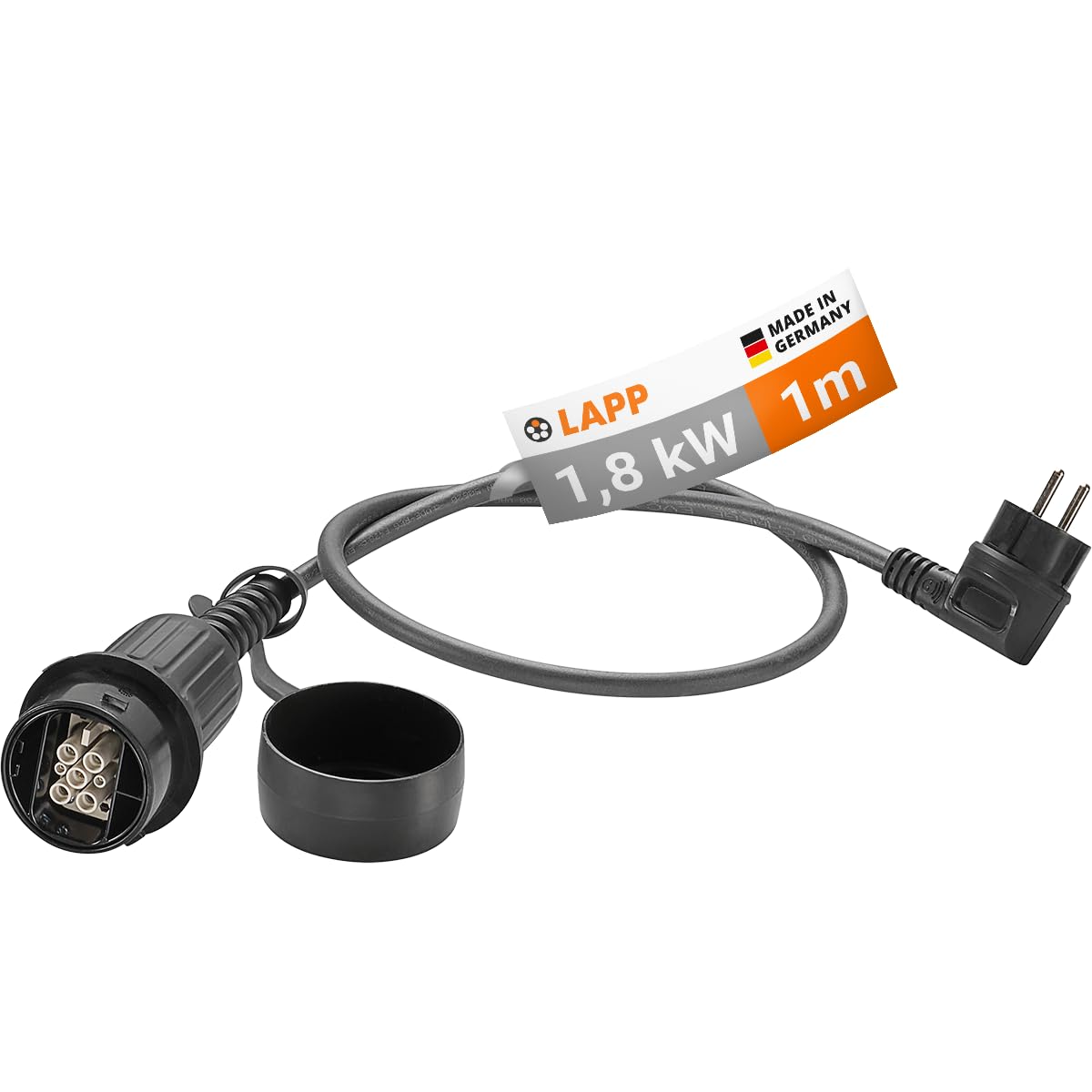 Lapp Mobility Schutzkontakt Ladeadapter / 1,8 kW / 8A / Typ 2 / für unkompliziertes Laden zu Hause oder unterwegs Lapp Mobility Schutzkontakt Ladeadapter / 1,8 kW / 8A / Typ 2 / für unkompliziertes Laden zu Hause oder unterwegs von LAPP MOBILITY