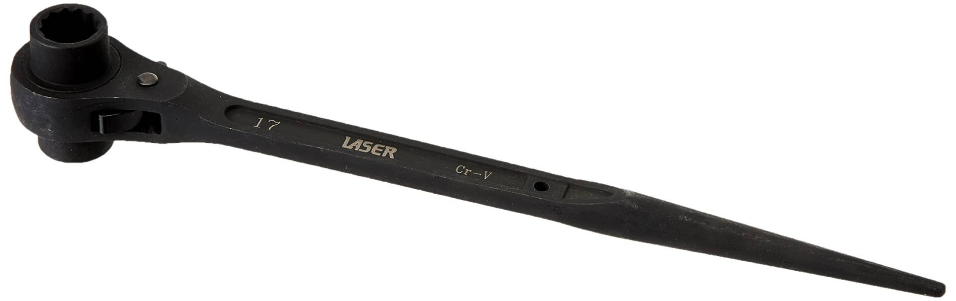 Laser 0180 0180 Ratschenschlüssel mit Konischem Griff, 17 mm 19 mm von Laser
