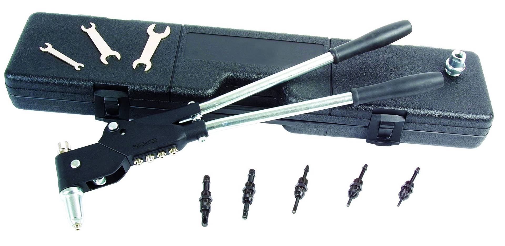 Laser 3597 Nietmuttern und Nietenzange mit Schwenkkopf, Set von Laser