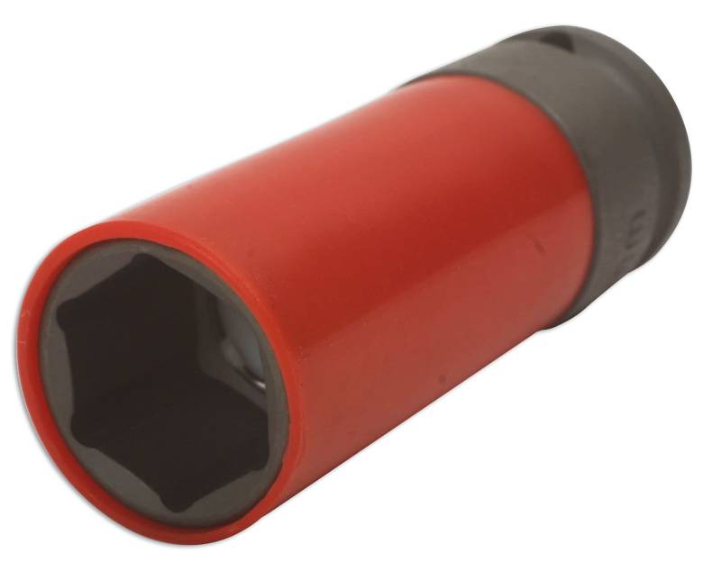 Laser 3703 3703 Leichtmetallfelgen-Radmutternuss – Druckluft 21 mm von Laser