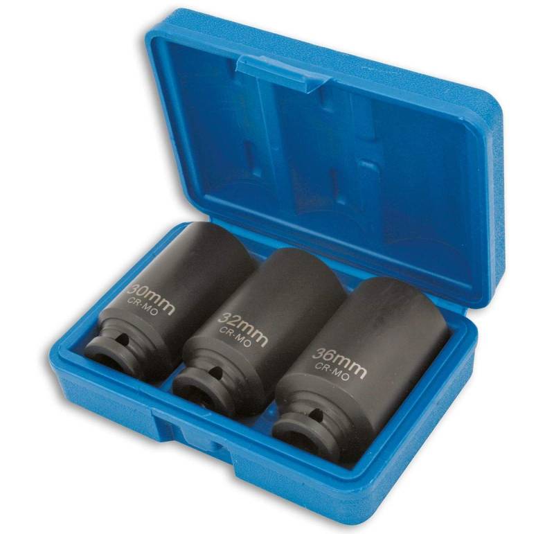 Laser 4146 Hub Nut Socket Set 1/2"D 3pc von Laser