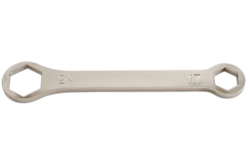 Laser 5244 Racer Achsenschlüssel, 17 mm/24 mm, Silber von Laser