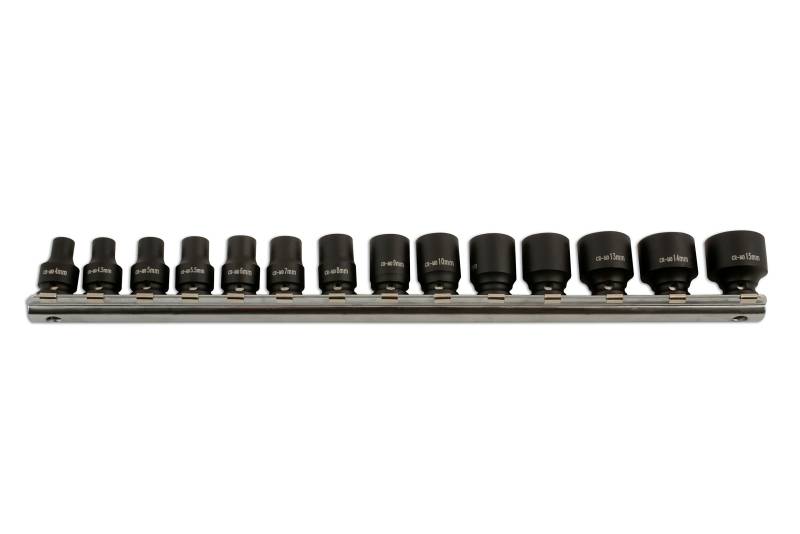 Laser 5961 Impact Socket Set 1/4" D 14pc von Laser