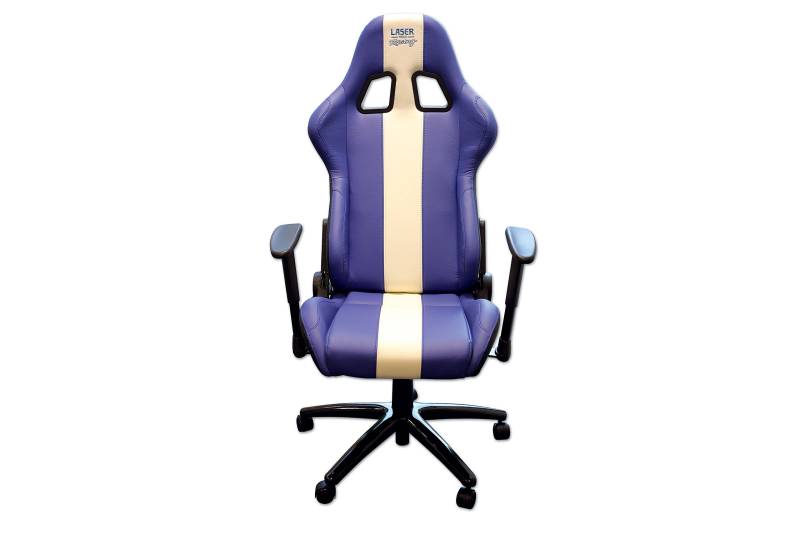 Laser 6654 Laser Tools Racing Chair - Blue & White Stripe von Laser