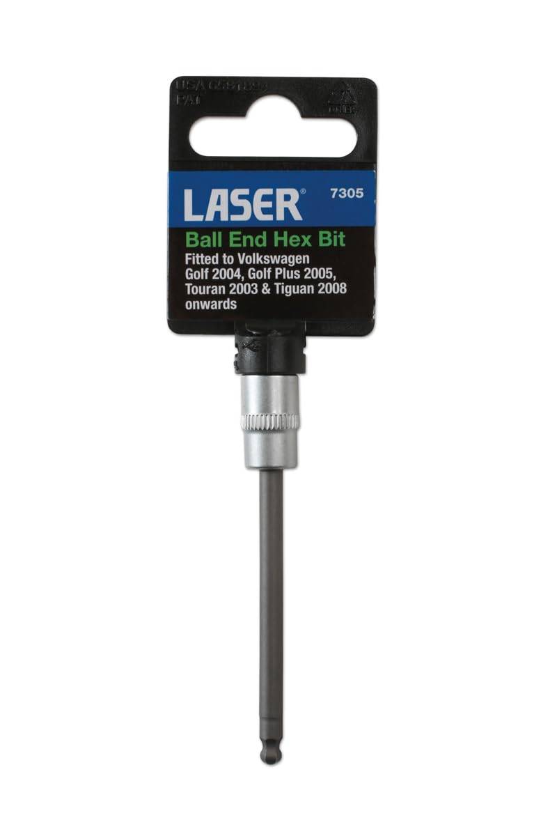 Laser 7305 Ball End Hex Bit Socket 1/4"D 4mm von Laser