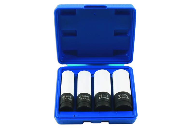 Laser 7752 Special Size Wheel Nut Socket Set 1/2" D von Laser