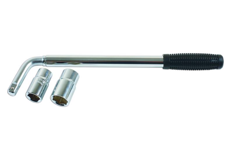 Laser Tools 7757 Ausziehbarer Radschlüssel, 17 mm x 19, 21 x 23 mm von Laser