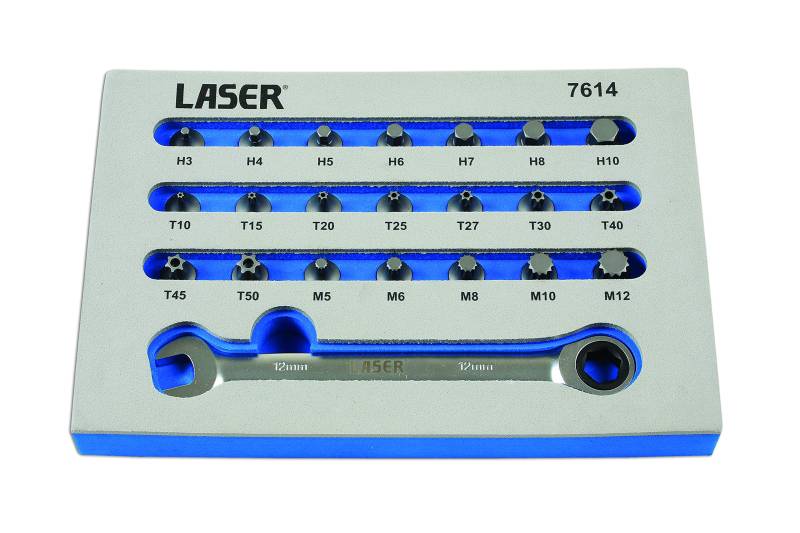 Laser 7614 Low Profile Bit Set 22pc von Laser