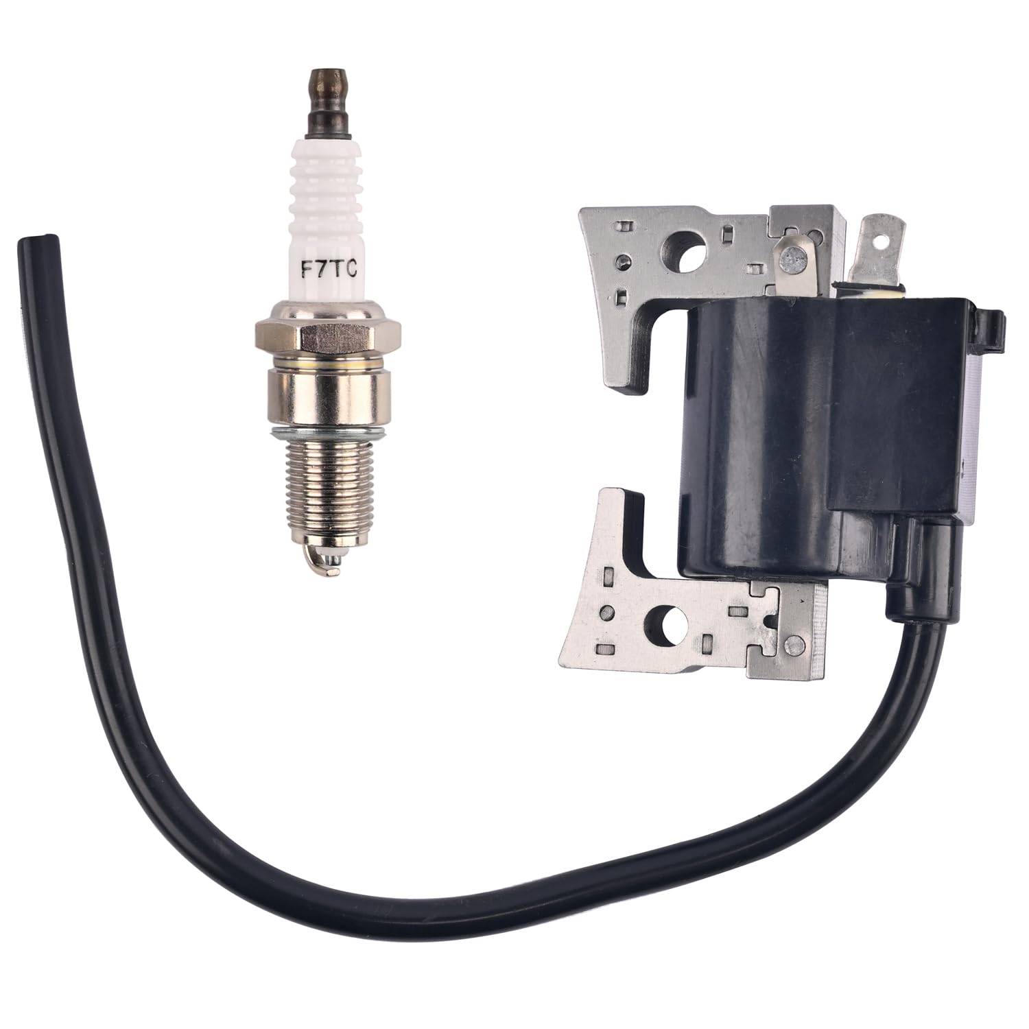Latuwa Zündspule mit Zündkerze 211712207 211712267 für Kawasaki Motor FE290D FE290R FE350D FE400D Generator GE4300A GE5000A GER30A PP6000 Müllpumpe KWT400A Mule 520 550 F300 Latuwa Zündspule mit Zündkerze 211712207 211712267 für Kawasaki Motor FE290D FE290R FE350D FE400D Generator GE4300A GE5000A GER30A PP6000 Müllpumpe KWT400A Mule 520 550 F300 von Latuwa