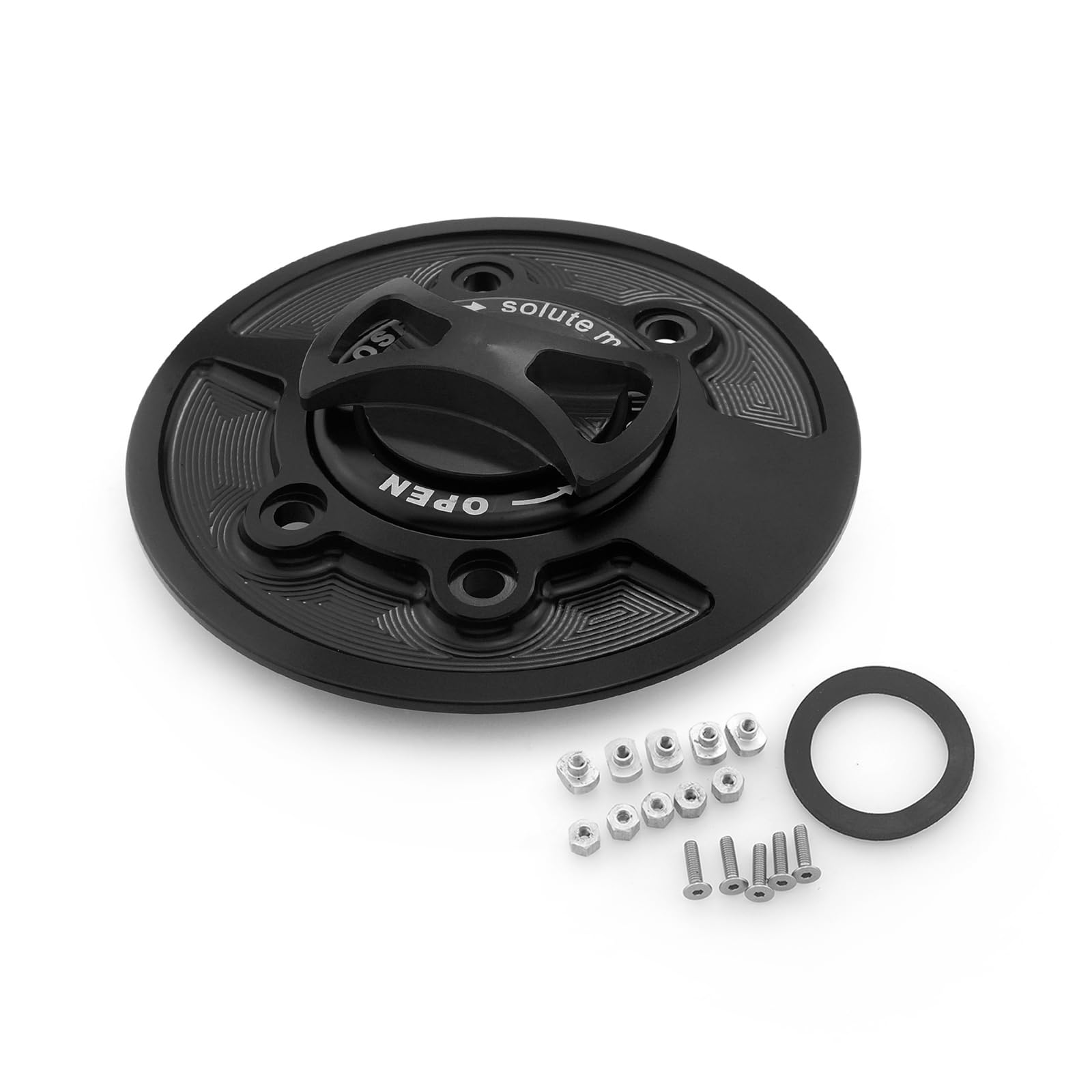 Lavitin Motorrad-Kraftstoff -Tank -Kappe CNC Aluminium -Kraftstoffabdeckung Universal für S1000R S1000RR M1000RR HP4 R1200GS/R/S R NEIN T (Black) von Lavitin