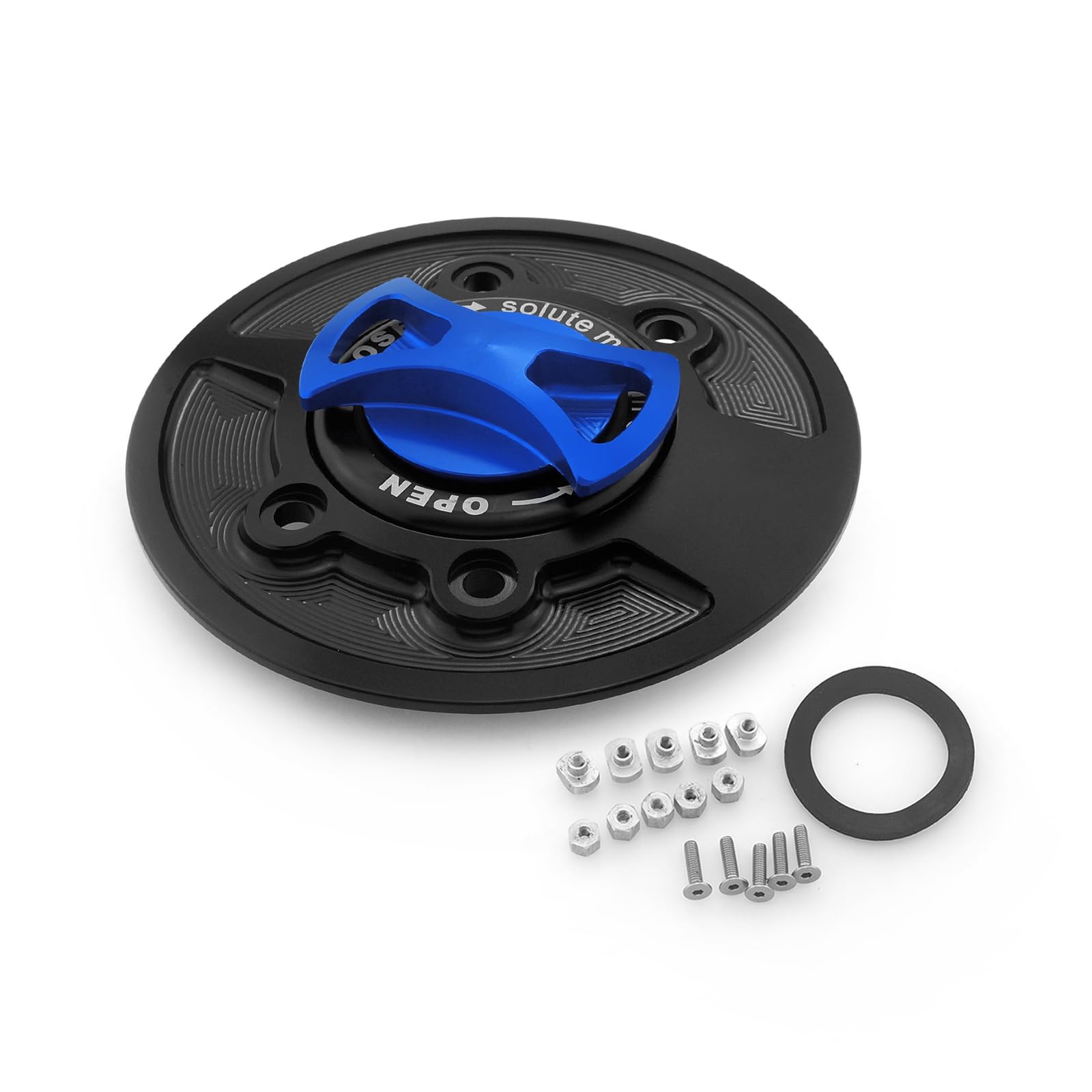 Lavitin Motorrad-Kraftstoff -Tank -Kappe CNC Aluminium -Kraftstoffabdeckung Universal für S1000R S1000RR M1000RR HP4 R1200GS/R/S R NEIN T (Blue) von Lavitin