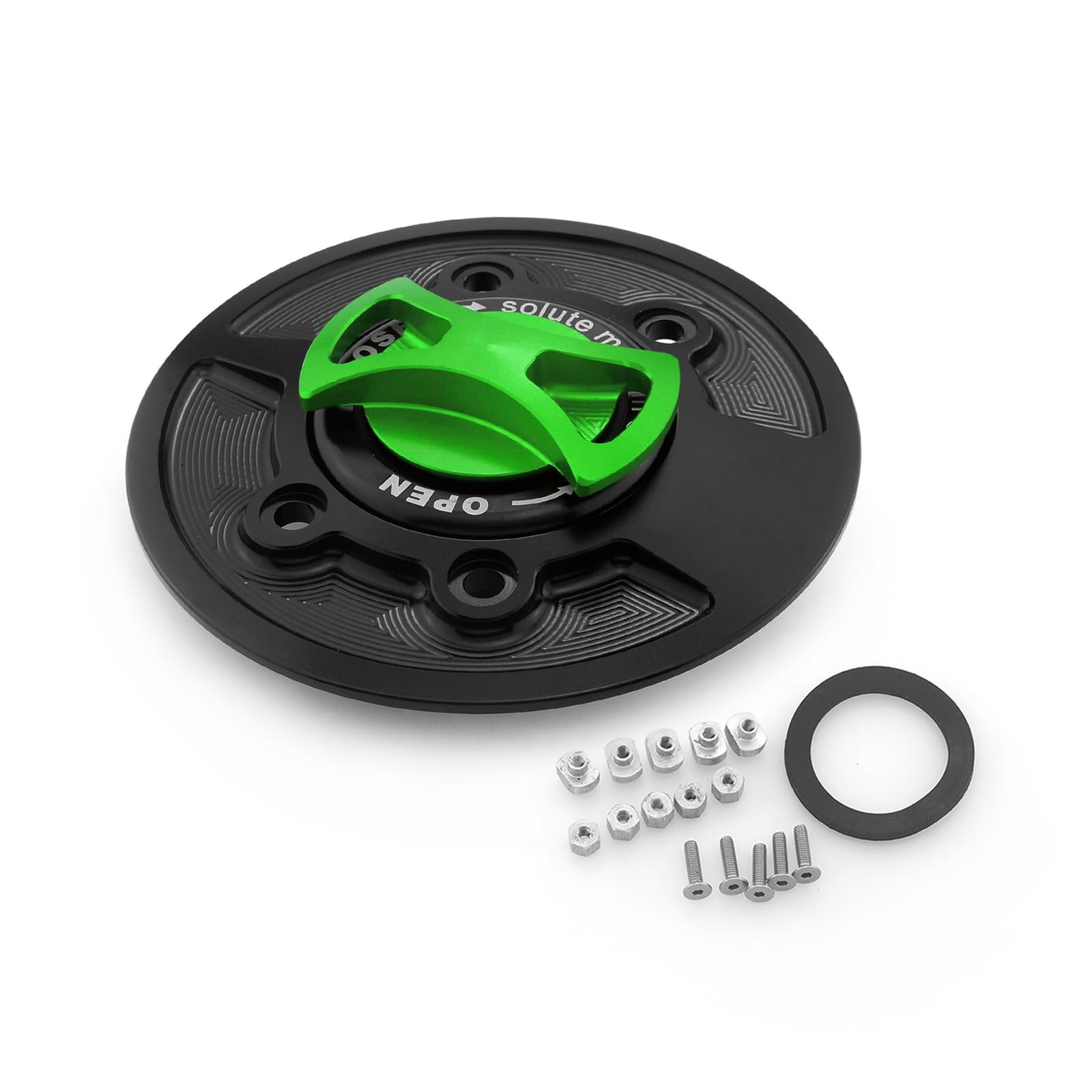 Lavitin Motorrad-Kraftstoff -Tank -Kappe CNC Aluminium -Kraftstoffabdeckung Universal für S1000R S1000RR M1000RR HP4 R1200GS/R/S R NEIN T (Green) von Lavitin