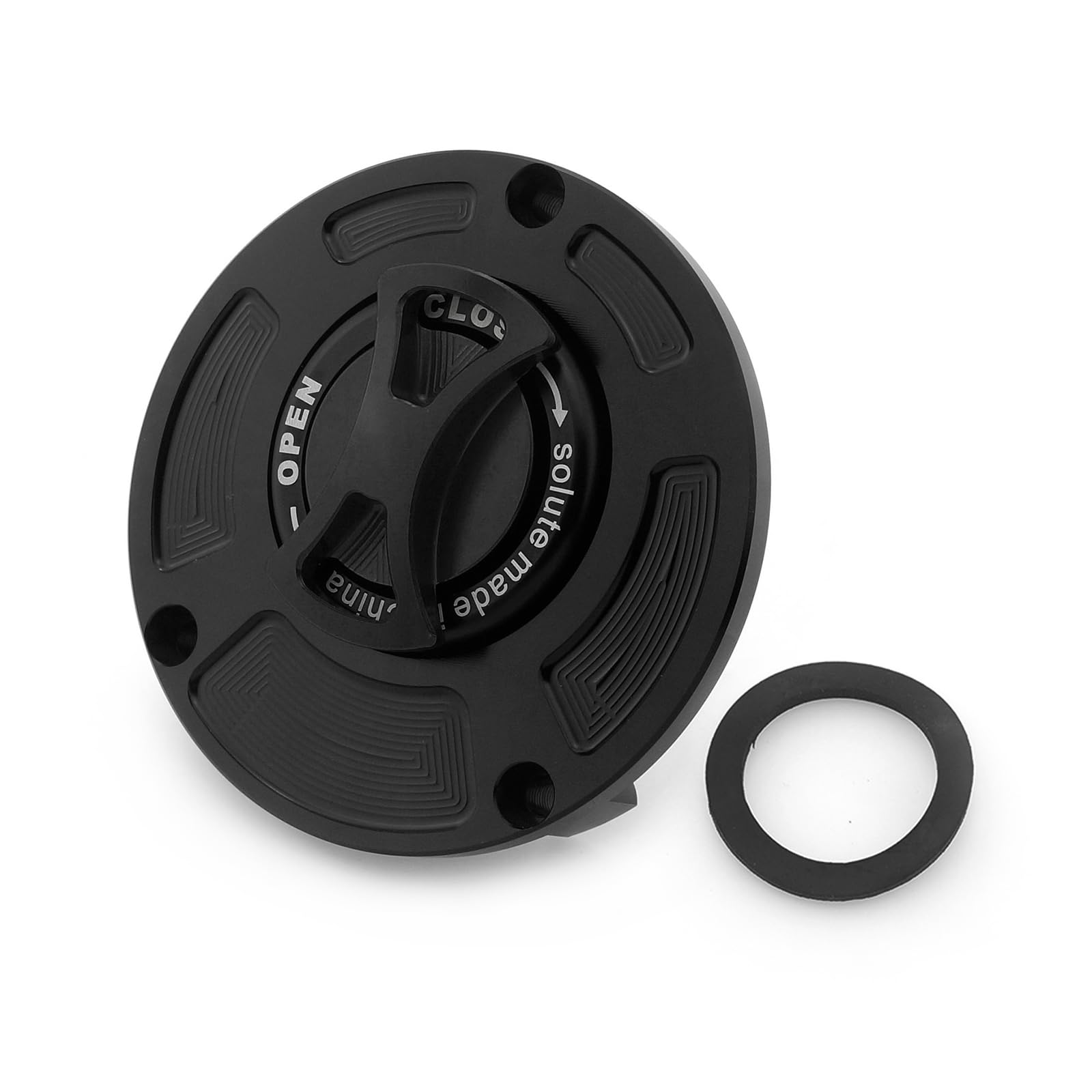 Lavitin Motorrad-Kraftstofftankkappe Universal für Hon 'MSX125 GROM MSX125SF GROM125 ANKEY125 CB650F/CBR650F CB650R/CBR650R CBR1000RR CB1000R Kraftstoffkappe CNC Aluminium (Black) von Lavitin