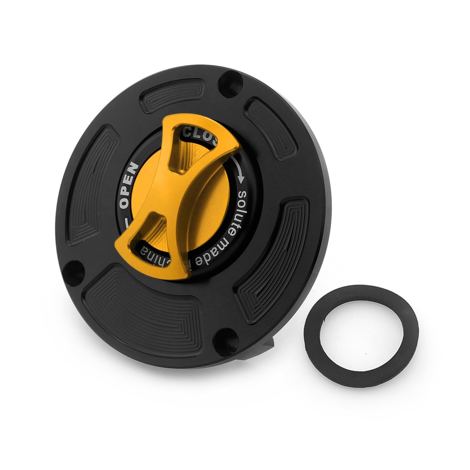 Lavitin Motorrad-Kraftstofftankkappe Universal für Hon 'MSX125 GROM MSX125SF GROM125 ANKEY125 CB650F/CBR650F CB650R/CBR650R CBR1000RR CB1000R Kraftstoffkappe CNC Aluminium (Gold) von Lavitin