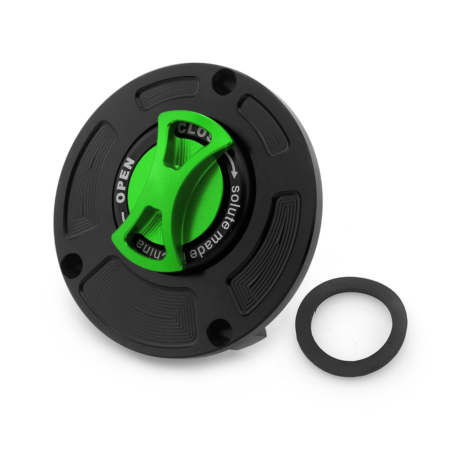 Lavitin Motorrad-Kraftstofftankkappe Universal für Hon 'MSX125 GROM MSX125SF GROM125 ANKEY125 CB650F/CBR650F CB650R/CBR650R CBR1000RR CB1000R Kraftstoffkappe CNC Aluminium (Green) von Lavitin