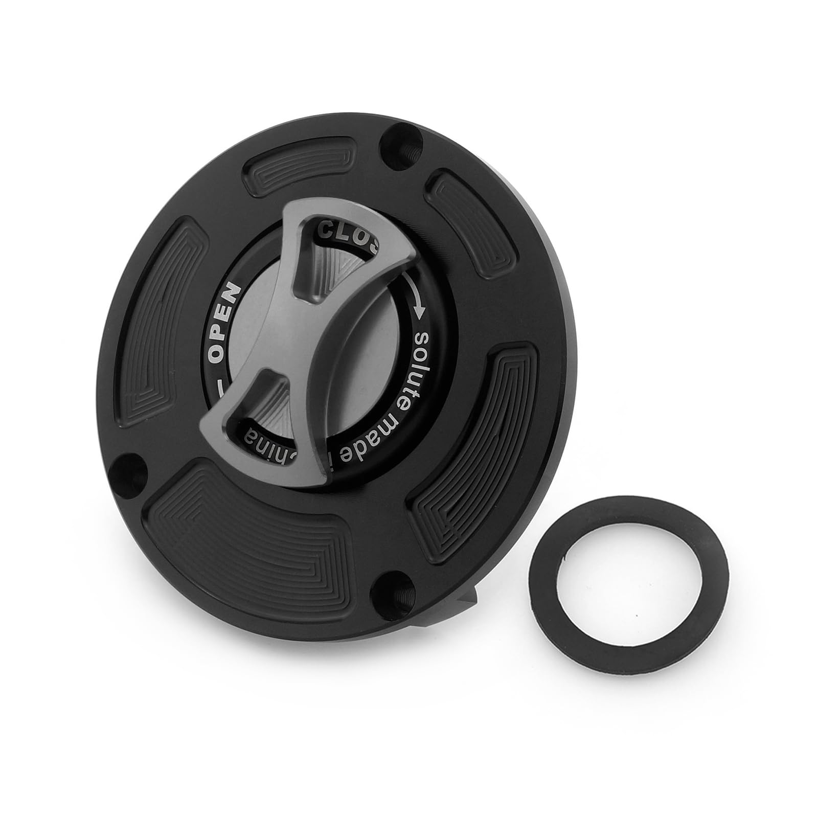 Lavitin Motorrad-Kraftstofftankkappe Universal für Hon 'MSX125 GROM MSX125SF GROM125 ANKEY125 CB650F/CBR650F CB650R/CBR650R CBR1000RR CB1000R Kraftstoffkappe CNC Aluminium (Grey) von Lavitin