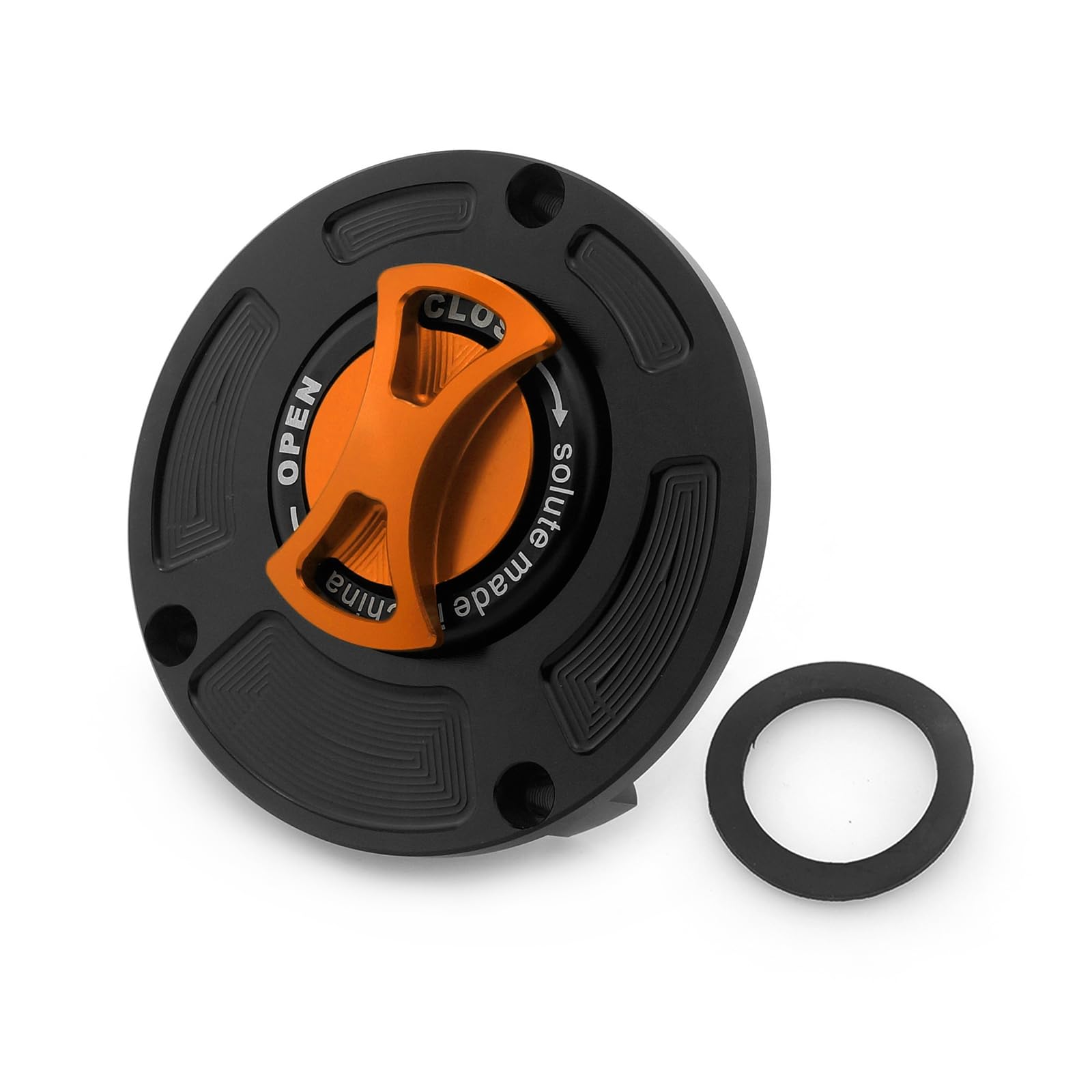 Lavitin Motorrad-Kraftstofftankkappe Universal für Hon 'MSX125 GROM MSX125SF GROM125 ANKEY125 CB650F/CBR650F CB650R/CBR650R CBR1000RR CB1000R Kraftstoffkappe CNC Aluminium (Orange) von Lavitin