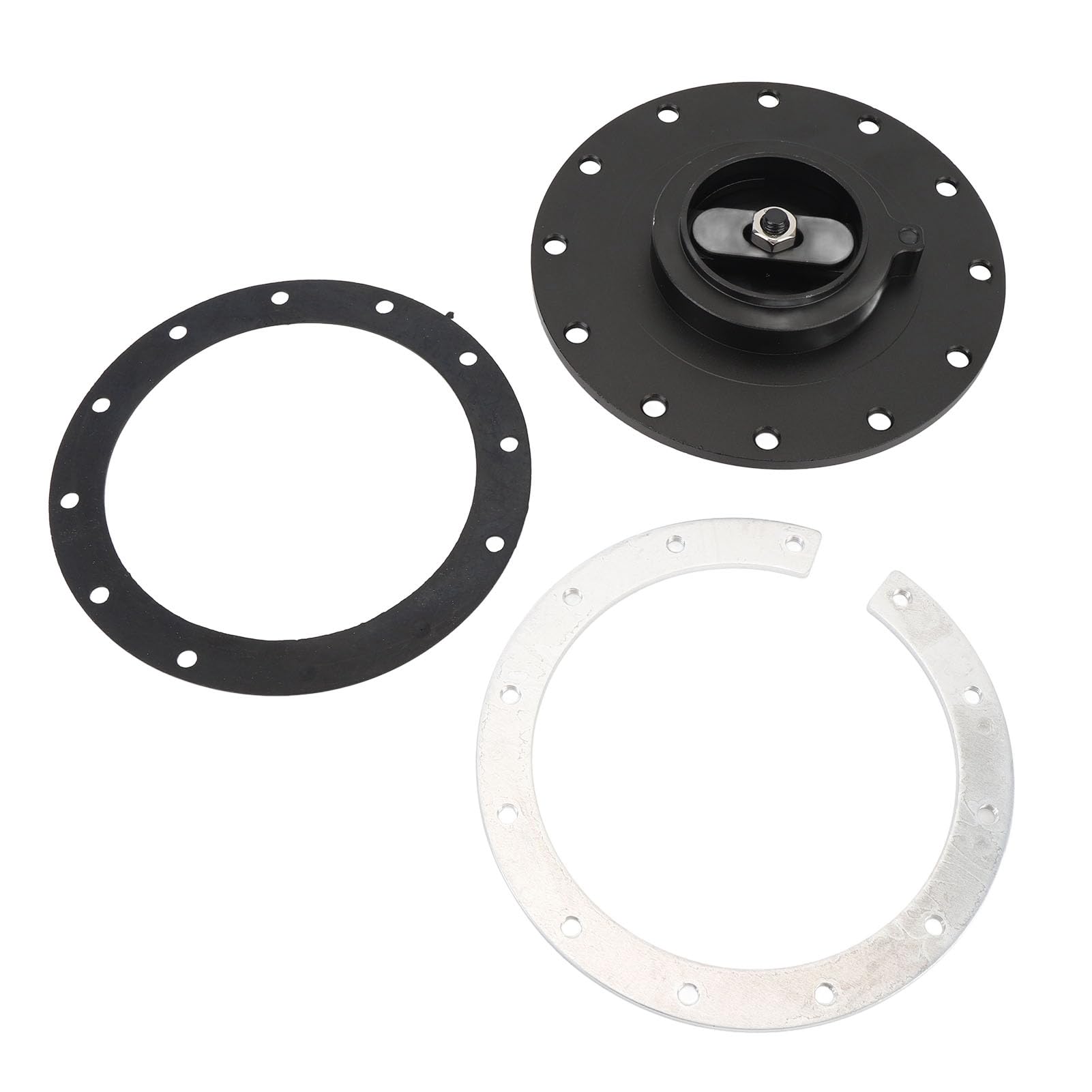 Aluminium Easy Filling Kraftstoffzellenkappe, Leckage Proof Billet Aluminium Kraftstoffzellenkappe 160 Mm Ausgezeichnete Versiegelung für 12 Schrauben 5,343 in Schraubenlöchern Brennstoffzelle (BLACK) Aluminium Easy Filling Kraftstoffzellenkappe, Leckage Proof Billet Aluminium Kraftstoffzellenkappe 160 Mm Ausgezeichnete Versiegelung für 12 Schrauben 5,343 in Schraubenlöchern Brennstoffzelle (BLACK) von Lazmin112