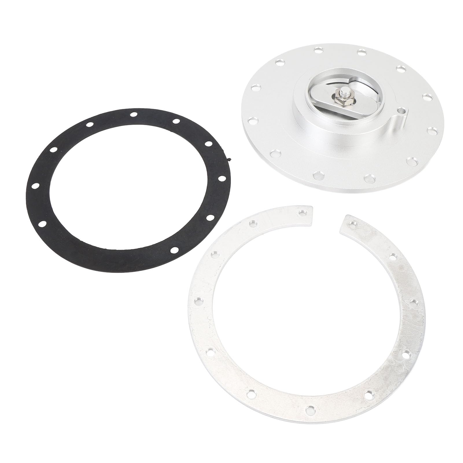 Aluminium Easy Filling Kraftstoffzellenkappe, Leckage Proof Billet Aluminium Kraftstoffzellenkappe 160 Mm Ausgezeichnete Versiegelung für 12 Schrauben 5,343 in Schraubenlöchern Brennstoffzelle Aluminium Easy Filling Kraftstoffzellenkappe, Leckage Proof Billet Aluminium Kraftstoffzellenkappe 160 Mm Ausgezeichnete Versiegelung für 12 Schrauben 5,343 in Schraubenlöchern Brennstoffzelle von Lazmin112