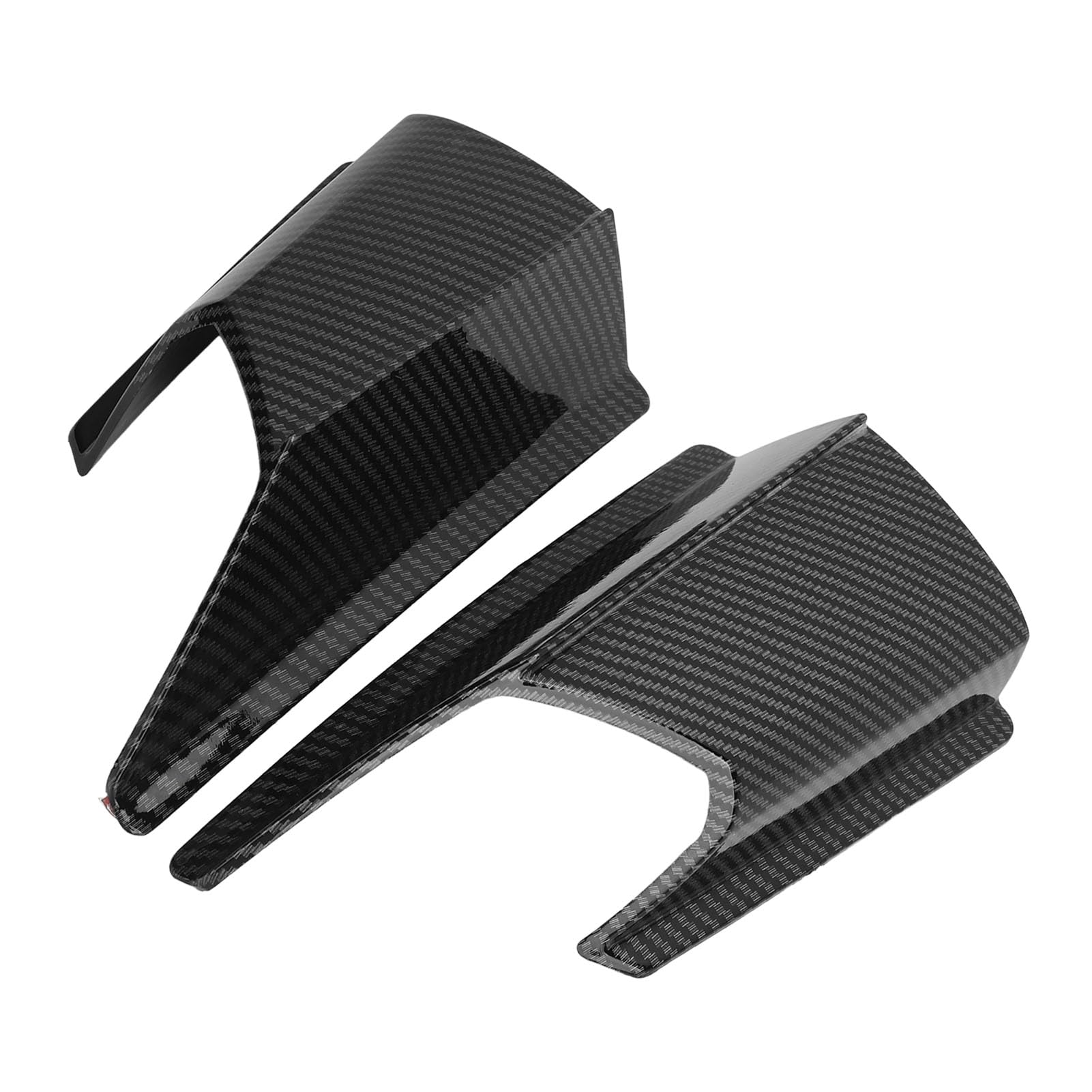 Motorrad -Seitenspoilerflügel, Ersatz Modisch Perfekte Match Aerodynamische Sportliche Kratzfeste Motorradwindflügel für ADV 150 2019 Bis 2020 (Kohlefaserfarbe) von Lazmin112