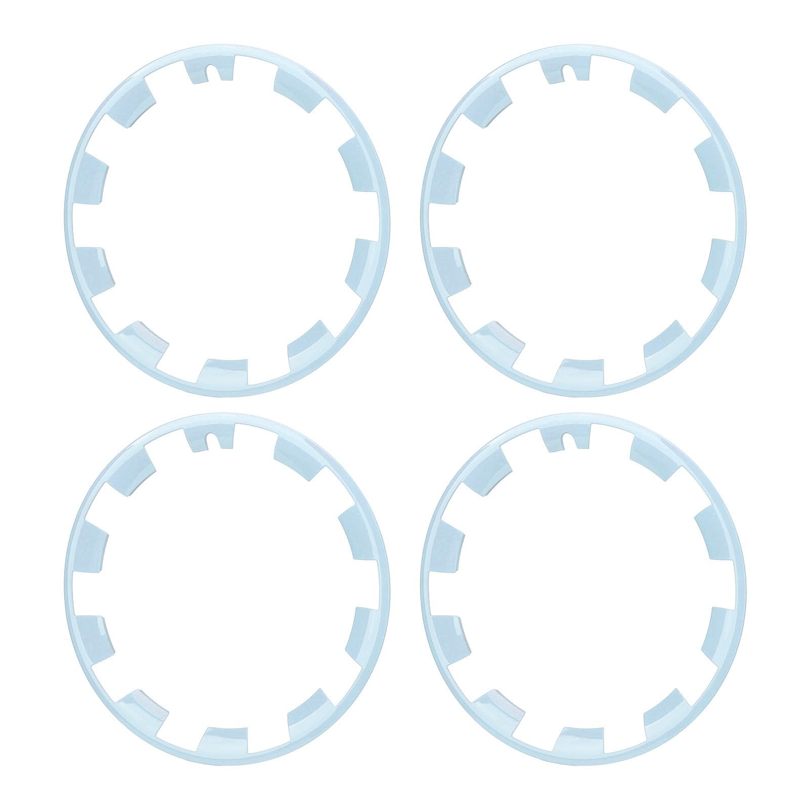 Protektor für Rad -Hub -Streifen, 4 PCs Hochfestige Autorad Randschutzbeschützer Einfacher Anti Impact Verschleiß Beweis für Modell Y Installieren (Blue) von Lazmin112