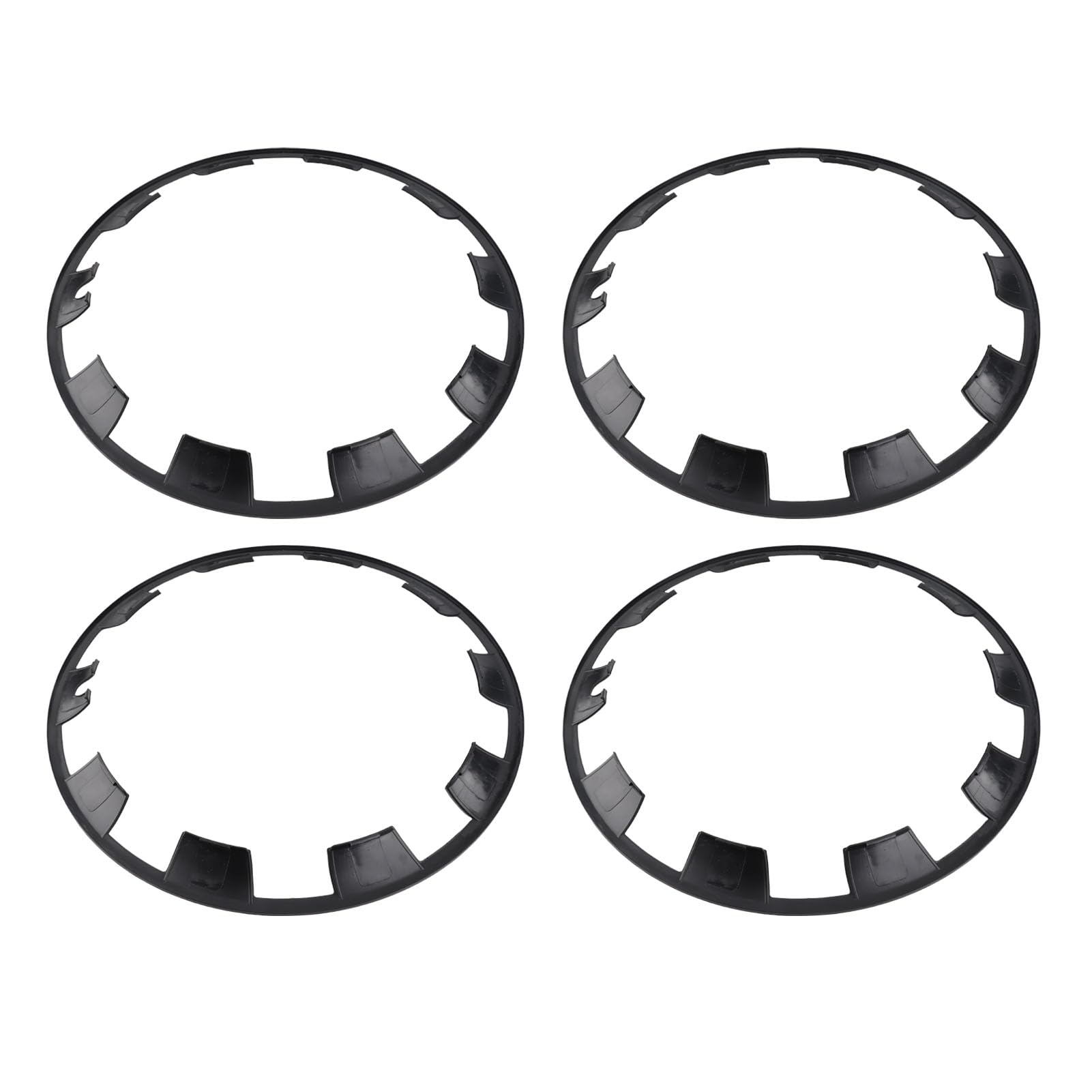 Protektor für Rad -Hub -Streifen, 4 PCs Hochfestige Autorad Randschutzbeschützer Einfacher Anti Impact Verschleiß Beweis für Modell Y Installieren (Matt-schwarz) von Lazmin112