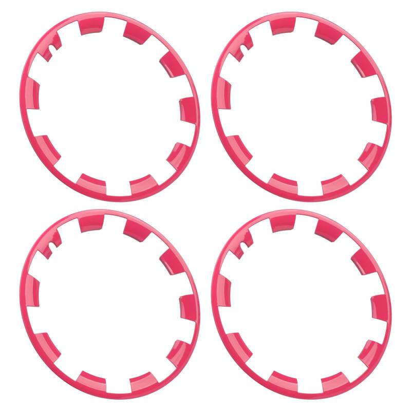 Protektor für Rad -Hub -Streifen, 4 PCs Hochfestige Autorad Randschutzbeschützer Einfacher Anti Impact Verschleiß Beweis für Modell Y Installieren (Rot) von Lazmin112