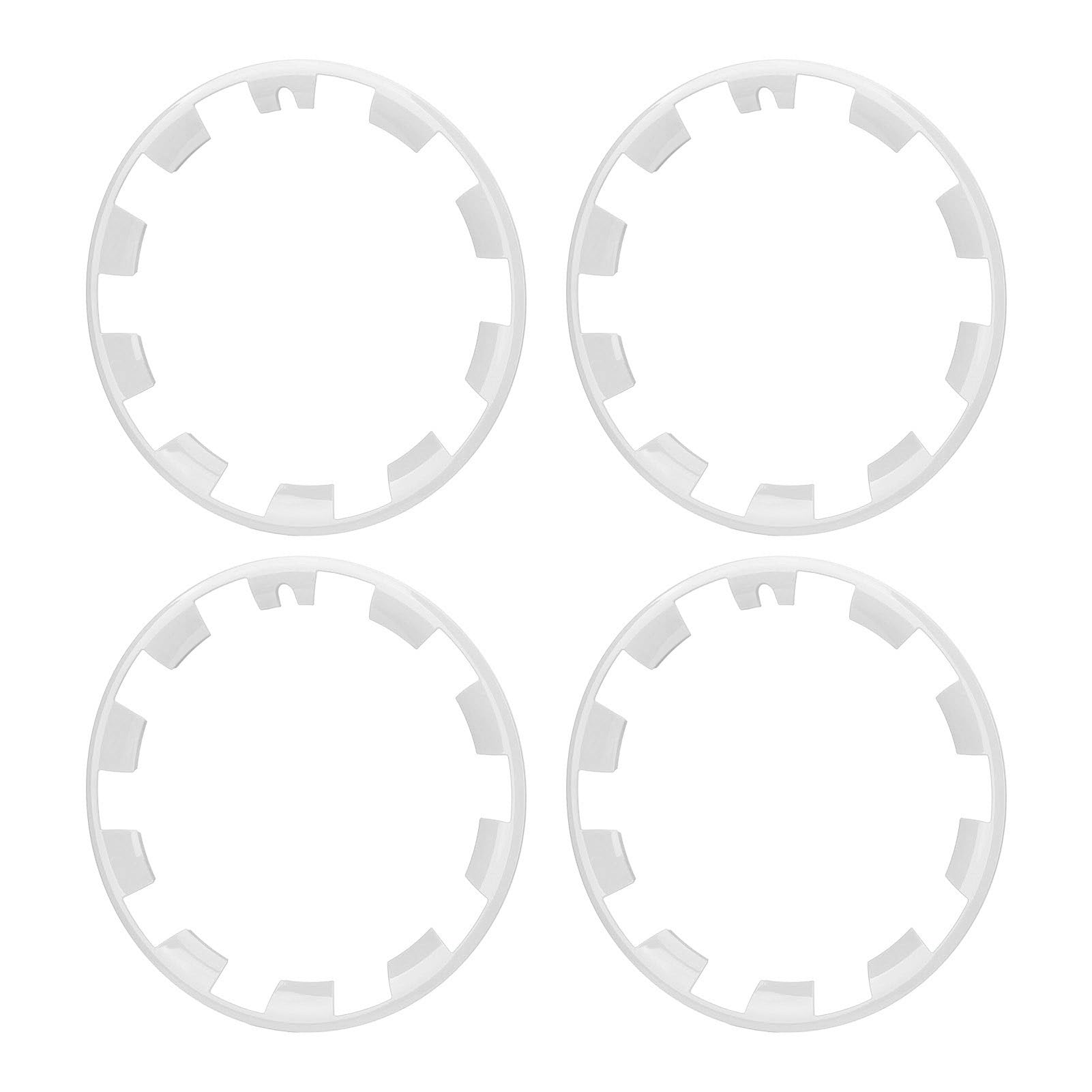 Protektor für Rad -Hub -Streifen, 4 PCs Hochfestige Autorad Randschutzbeschützer Einfacher Anti Impact Verschleiß Beweis für Modell Y Installieren (White) von Lazmin112