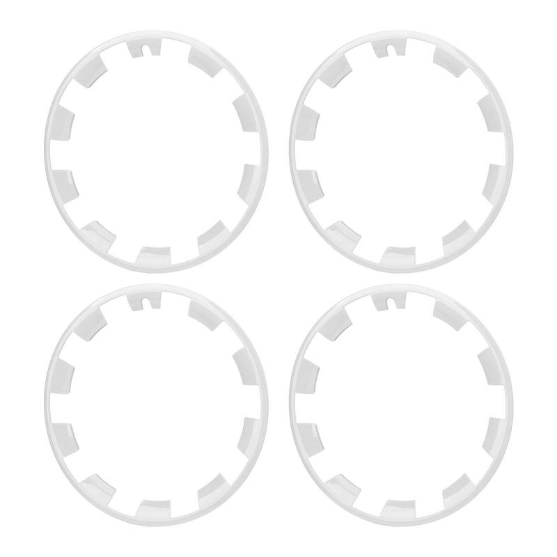Protektor für Rad -Hub -Streifen, 4 PCs Hochfestige Autorad Randschutzbeschützer Einfacher Anti Impact Verschleiß Beweis für Modell Y Installieren (White) von Lazmin112