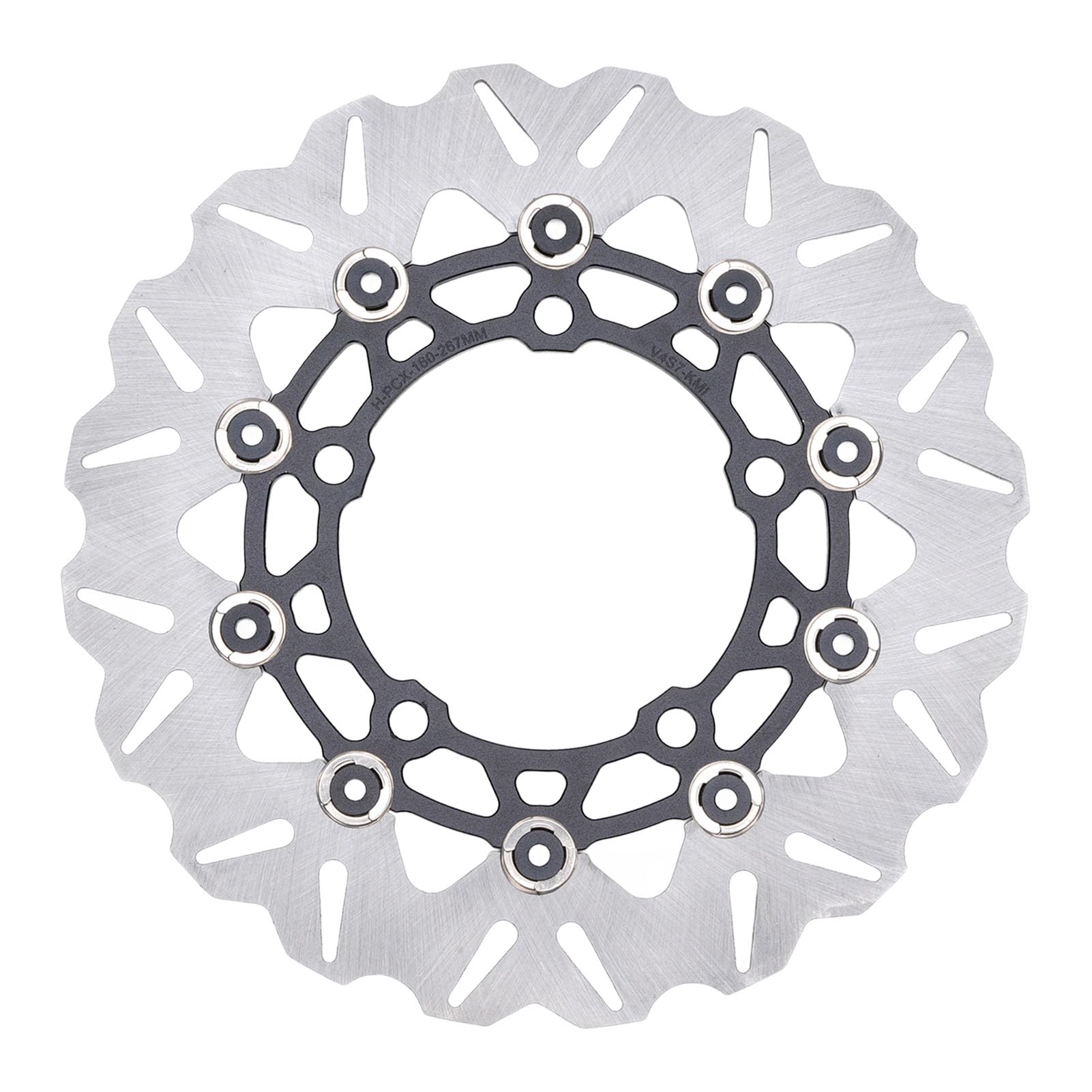 Rotor der Motorradbremsscheibe, Rottore der Vorderen Scheibenbremse Robuste Lichtstärke350 2017-2025 (BLACK) von Lazmin112