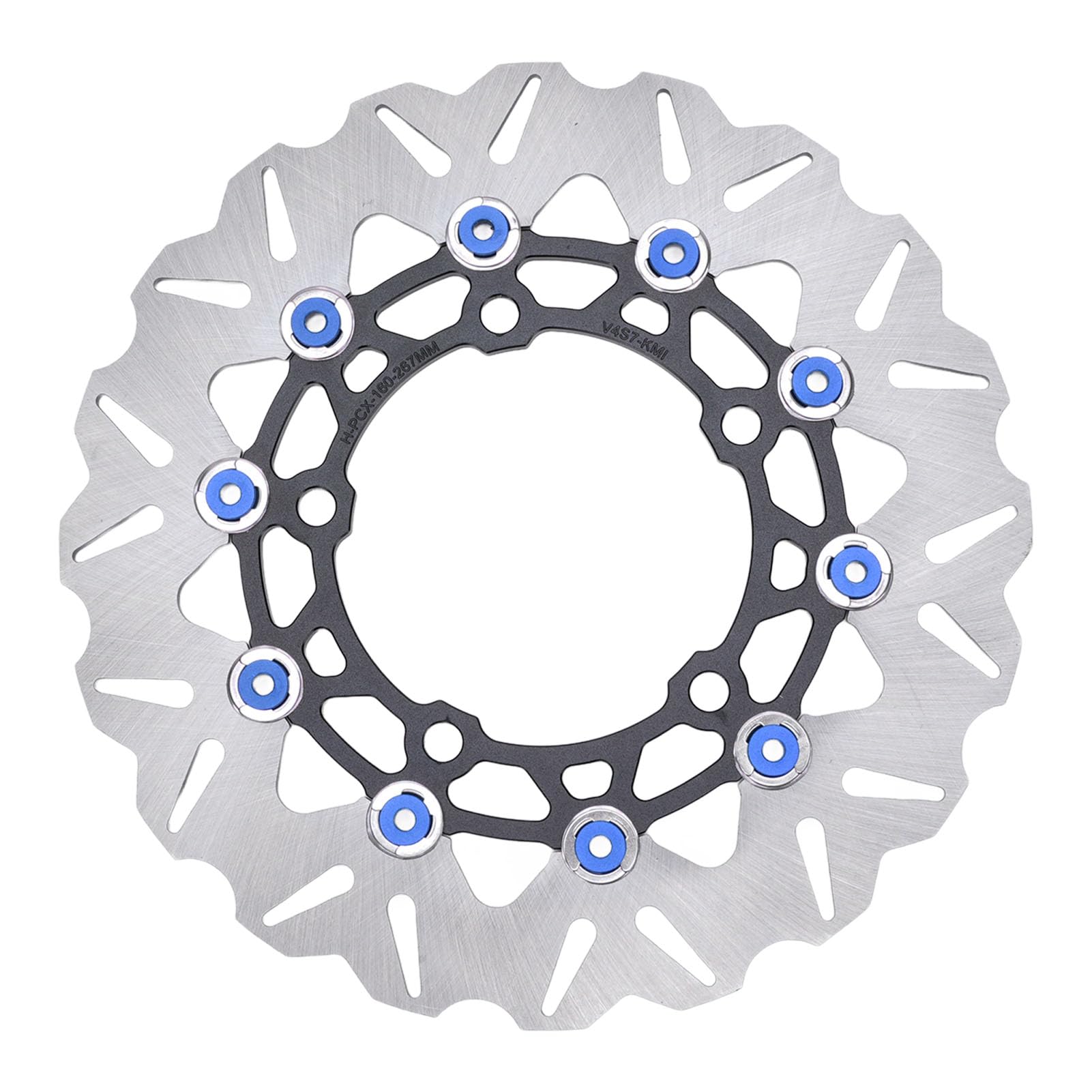 Rotor der Motorradbremsscheibe, Rottore der Vorderen Scheibenbremse Robuste Lichtstärke350 2017-2025 (BLUE) von Lazmin112
